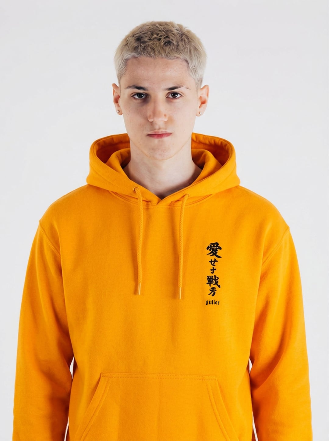 Felpa Hoodie "Guller AMA, E'GIA' RIVOLUZIONE col. Giallo/Yellow