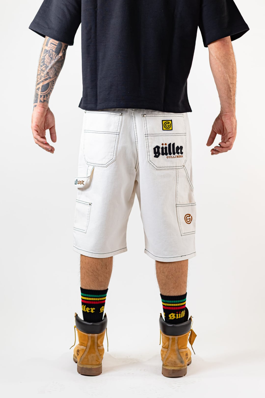 Baggy Worker Short "Güller"  Bianco Panna