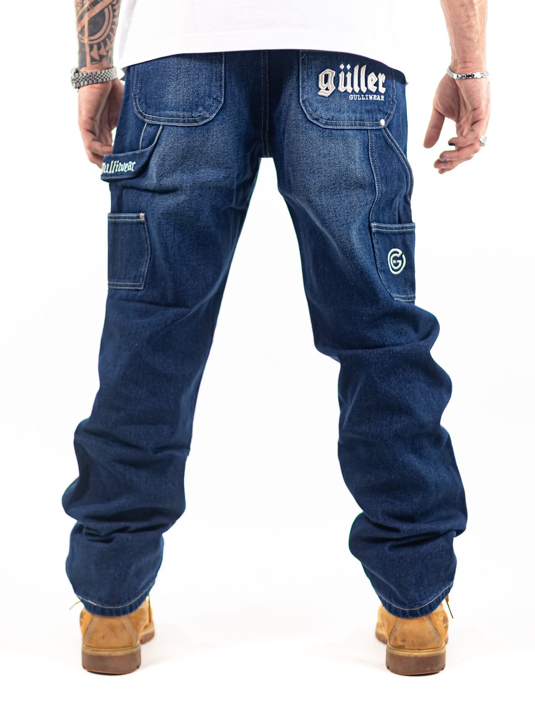 Worker Pant Regular "GULLER" - Jeans scuro effetto minatore