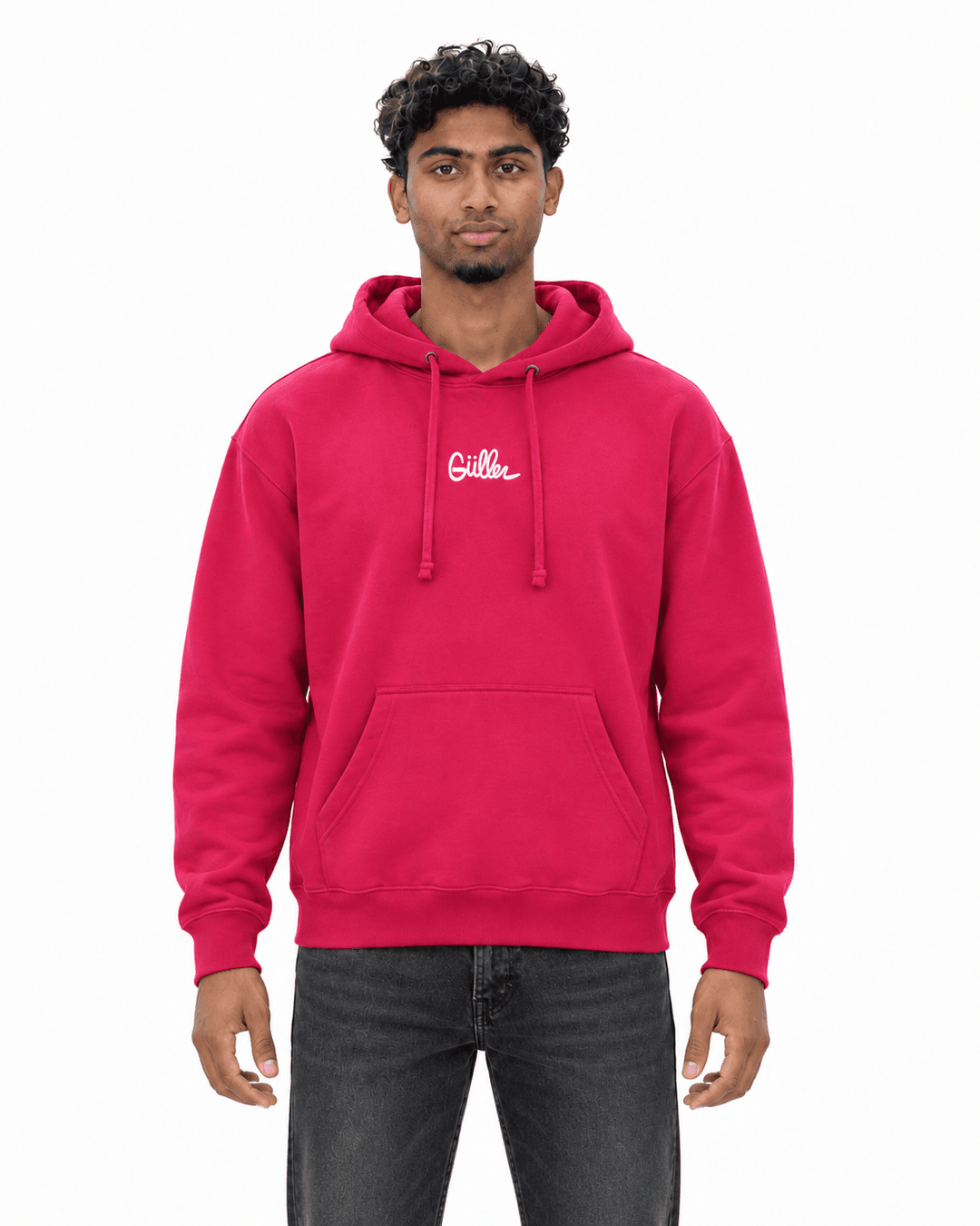 Felpa Hoodie "Güller" fucsia "Corsivo"