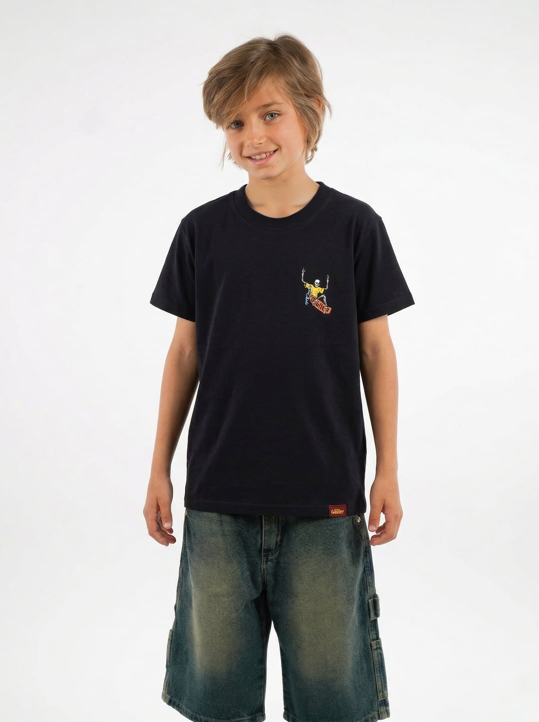 T-shirt "Guller" Sacra Muerte col. NERO RAGAZZO/KID
