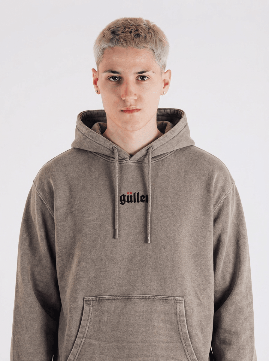 Felpa "Guller" by Mr.Gulliver cropped col. acid grey