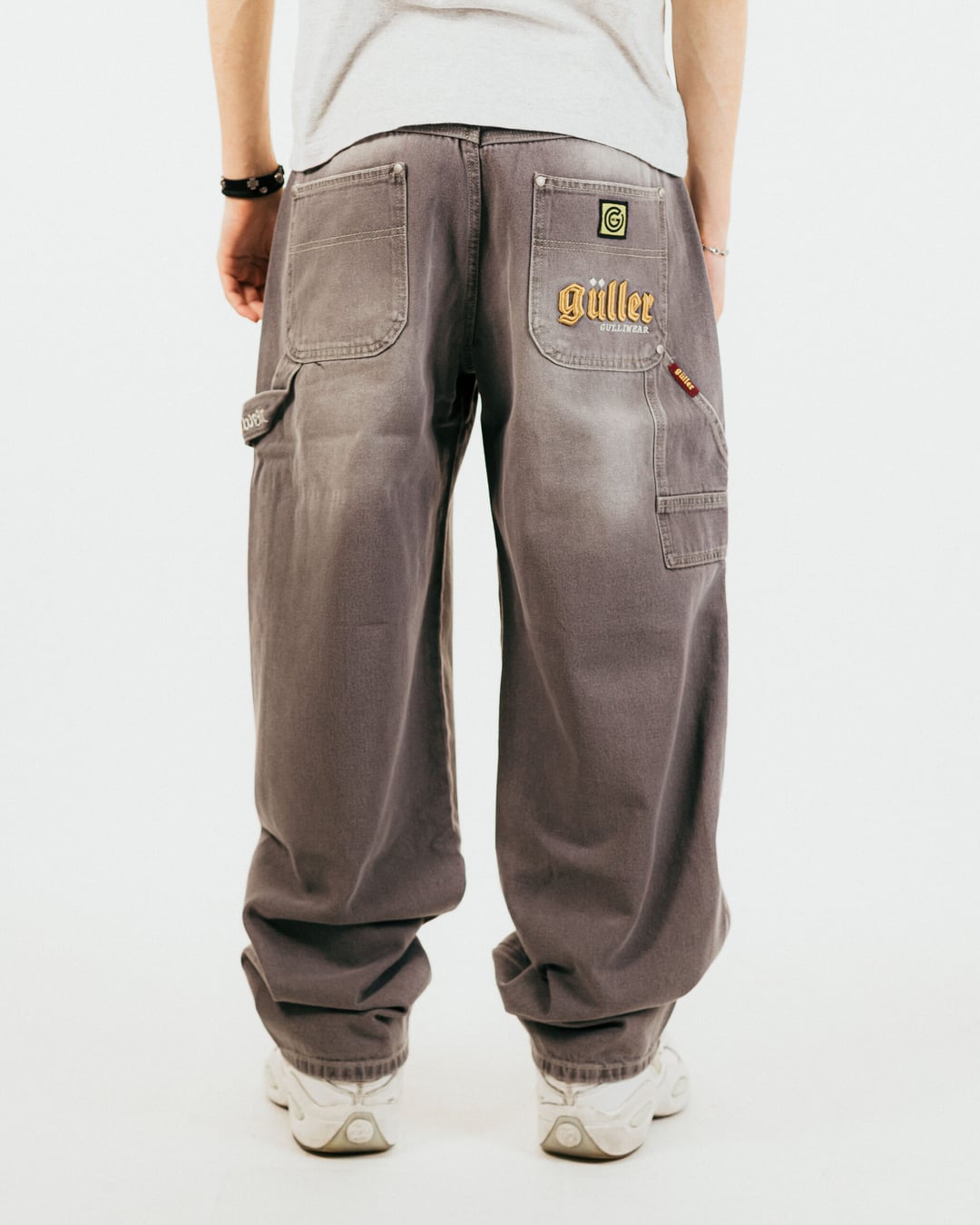 Baloon Worker "Guller" Jeans Grigio effetto Vintage